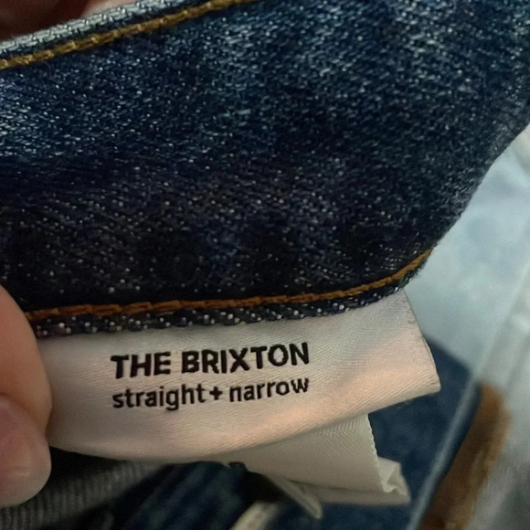 Joe’s Jeans Brixton Straight + Narrow Ripped Distressed Button Fly Mens size 38 - Picture 6 of 14